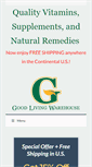 Mobile Screenshot of goodlivingwarehouse.com